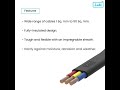 lubi s 3 core flat submersibles cables more efficient performance for submersibles pumpsets