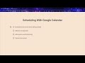 scheduling with google calendar workspace basics