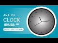 Build an Analog Clock with HTML CSS JavaScript | Step-by-Step Full Tutorial