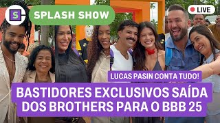 🔴 BBB 25: BASTIDORES EXCLUSIVOS da entrada dos brothers na casa! e+ notícias com Leão Lobo e Yas!