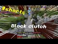 Insane clutch in hive skywars ( block trap ) ( hive bedrock )