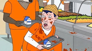 BoJack Horseman - Todd gets Approached by 2 Gangs in Prison