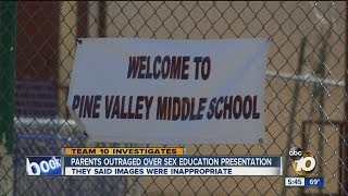 Parents outraged over pics shown in sex ed class
