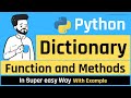 Dictionary Methods and Functions in Python In HINDI | Python Dictionary Tutorial in Hindi