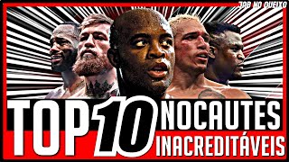 OS MELHORES NOCAUTES EM LUTAS PELO CINTURÃO NO UFC - Top 10