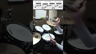 いますぐ使えるフィルイン -358個め- (タム回し 逆回り)  #shorts #drummer #drums #ドラムフィルイン #ドラムテクニック