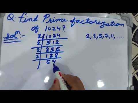 What are the factors of 1024?