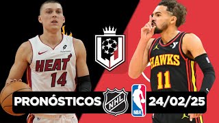 🔥PRONÓSTICOS DE NBA Y NHL PARA HOY 24 DE FEBRERO | PARLEY GRATIS🔥