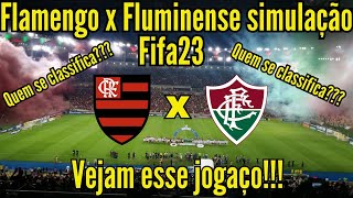 Flamengo x Fluminense simulação Fifa 23