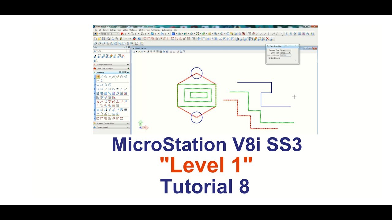 Microstation Levels 1, Tutorial 8 - YouTube