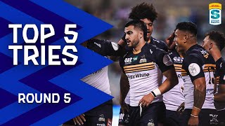 TOP 5 TRIES | DHL Super Rugby Pacific Rd 5