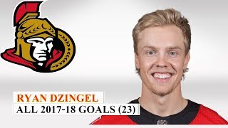 Ryan Dzingel (#18) All 23 Goals of the 2017-18 NHL Season