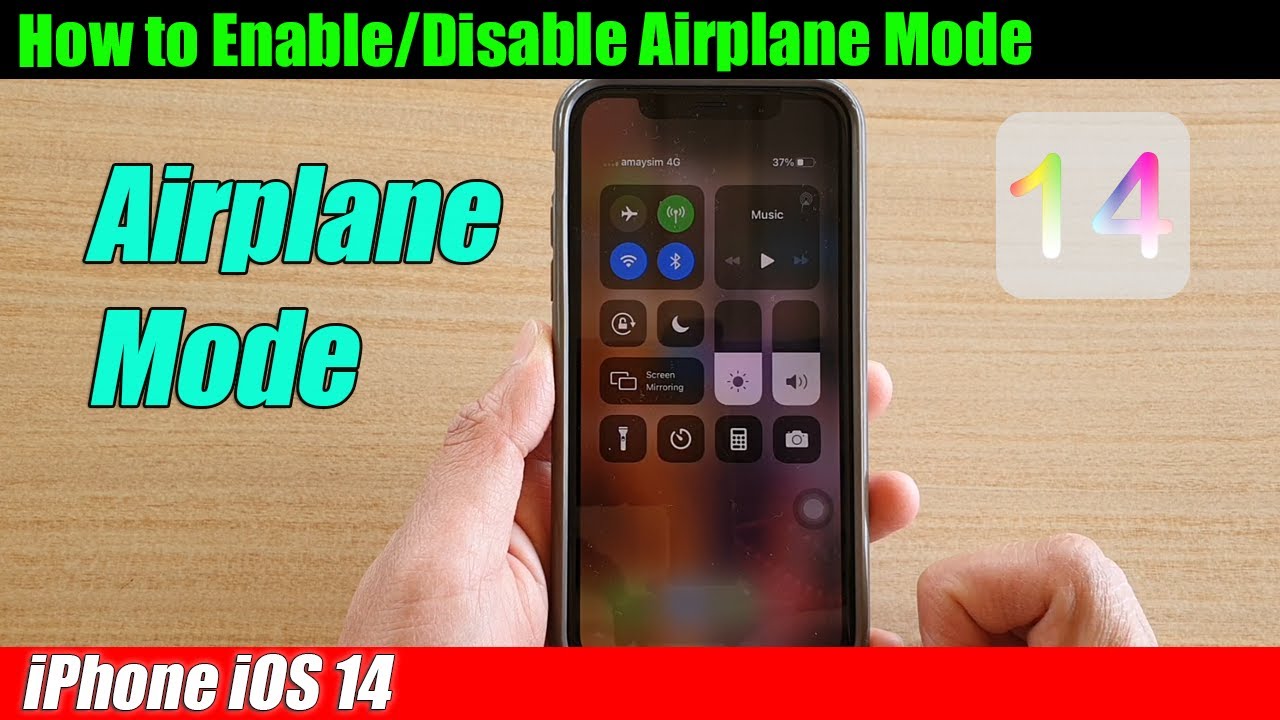 IOS 14: How To Enable/Disable Airplane Mode On IPhone 12/11/10 - YouTube