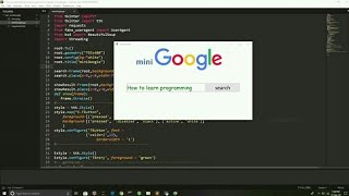 miniGoogle python project using tkinter||Get the source code||project #08