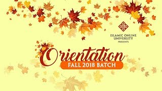 Orientation Fall 2018