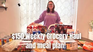 $150 Weekly Grocery Haul and Meal Plan | Family of 5