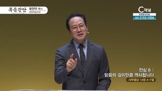 강북제일교회 황형택 목사 - 전심 8 : 믿음의 깊이만큼 역사합니다