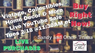 Live Vintage Sale: Shop Rare Finds at Unbelievable Prices | Feb 18 @11:30am et (8:30am pt)