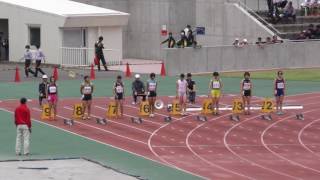 20160520群馬県高校総体女子100m準決勝3組