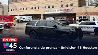 Buscan al sospechoso de balear mortalmente a un oficial del Departamento de Policía de Houston