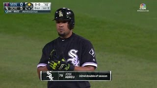 MIN@CWS: Abreu lines an RBI double in the 3rd inning