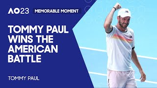 Match Point | Tommy Paul Defeats Ben Shelton | Australian Open 2023