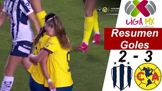 America vs Monterrey 3-2 Femenil Resumen Y Goles | Clausura | Liga MX 2024  Jornada 8