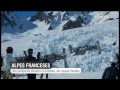 gran avalancha de nieve en una estación de esquí francesa