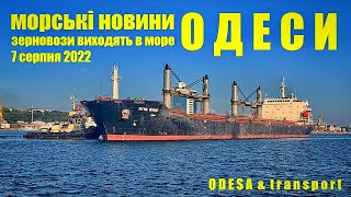 Морські новини Одеси: зерновози виходять в море