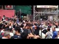 People try to tear down barricades in Mongkok