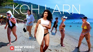 4k HDR trip koh larn island pattaya thailand Walking Tour🏖🔥#travel hilltop traveling everywhere 2025