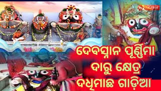 ଦଧିମାଛ ଗାଡ଼ିଆ ଦାରୁ କ୍ଷେତ୍ର ରେ ଦାରୁ ଦେବତାଙ୍କ ସ୍ନାନ ଯାତ୍ରା।deba snan purnnima।। #Jagannathsnanjatra