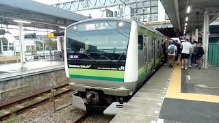 【H008編成】E233系6000番台横クラH008編成 JR横浜線快速八王子行き 小机駅発車