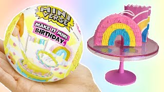 Making MINIVERSE Birthday! Miniverse Make It Mini birthday pinata Unboxing