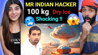 100kg Dry Ice In Hot Water - 100% Real Experiment | Mr Indian Hacker Reaction video !!