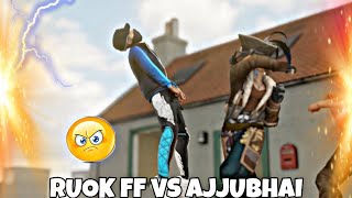 AJJUBHAI VS RUOK FF 😈 || FREE FIRE ANIMATION VIDEO #shorts