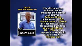 Anthony Albert ~ Short Obituary