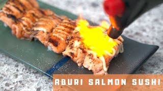 Aburi Salmon Sushi  烤三文魚寿司  *4K *EP2