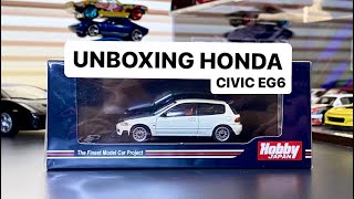 1/64 Scale HONDA CIVIC EG6 Unboxing / Hobby JAPAN