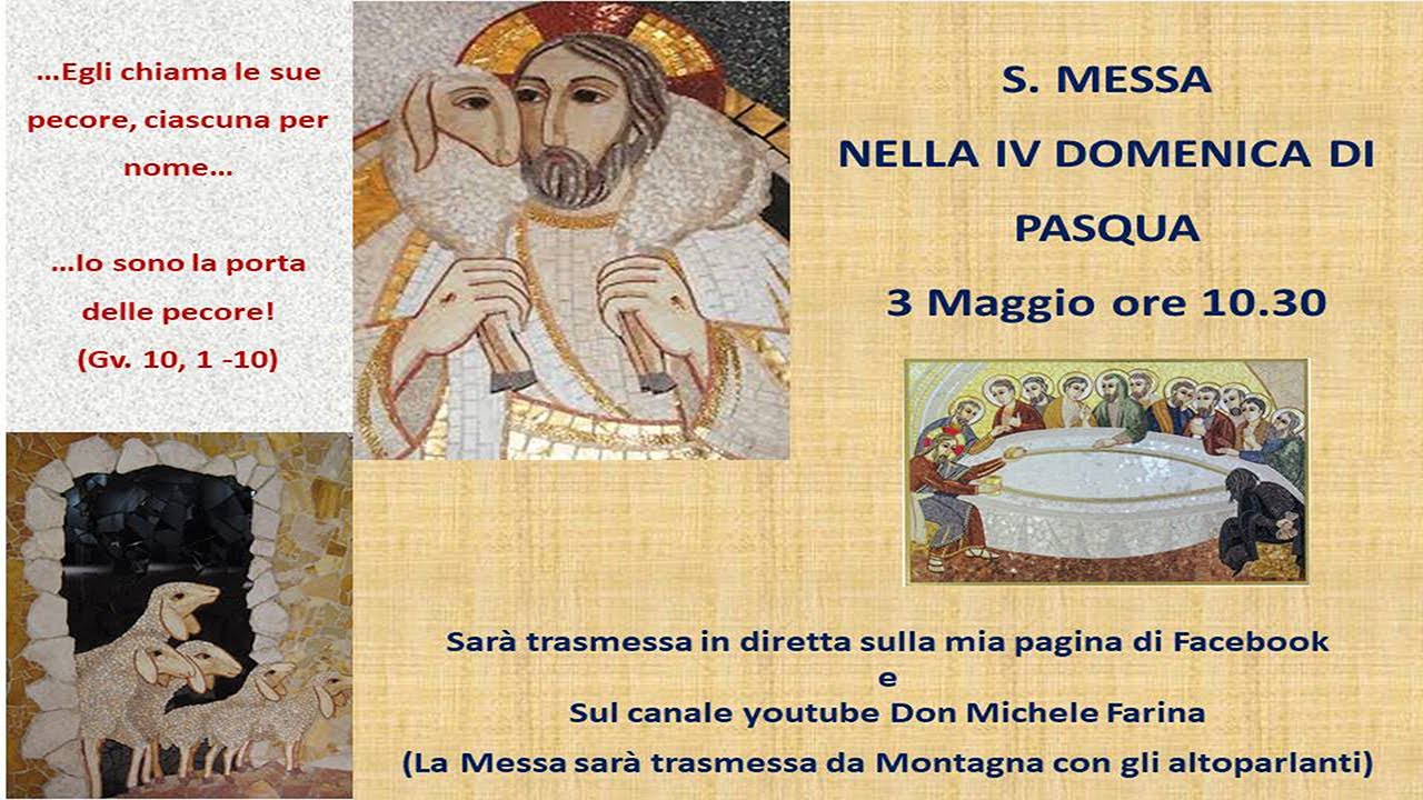 Santa Messa Nella IV Domenica Di Pasqua - PARTE 2 - YouTube