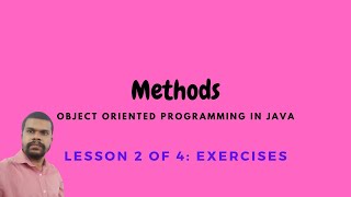 Methods in Java: Exercises