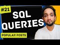 Popular Posts - SQL Interview Query 21 | SQL Problem Level