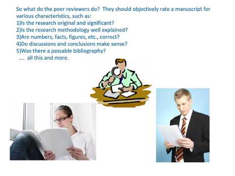 What do peer reviewers do as part of the peer review process?