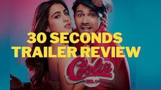 Coolie No. 1 Trailer Review | Varun Dhawan, Sara Ali Khan | Amazon | 30 Seconds Review #Shorts