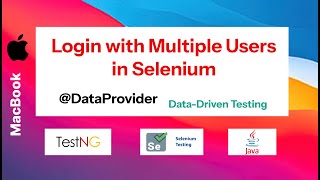 Login with Multiple Users in Selenium | Data-Driven Testing with TestNG DataProvider | Java