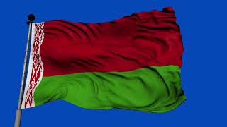 🚩Belarus Flag Waving| GREEN SCREEN \u0026 CHROMA MATTE🚩