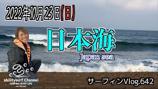 【4K】今季初の日本海はこんな感じでした。サーフィンVlog