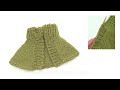 How to knit up stitches for a jacket band