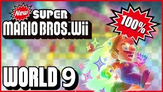New Super Mario Bros. Wii - World 9 (Rainbow) 100% multiplayer walkthrough