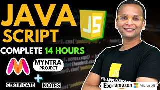 π π₯ JavaScript Complete Course (2024) 4 Projects | Notes | GitHub | Free Certification